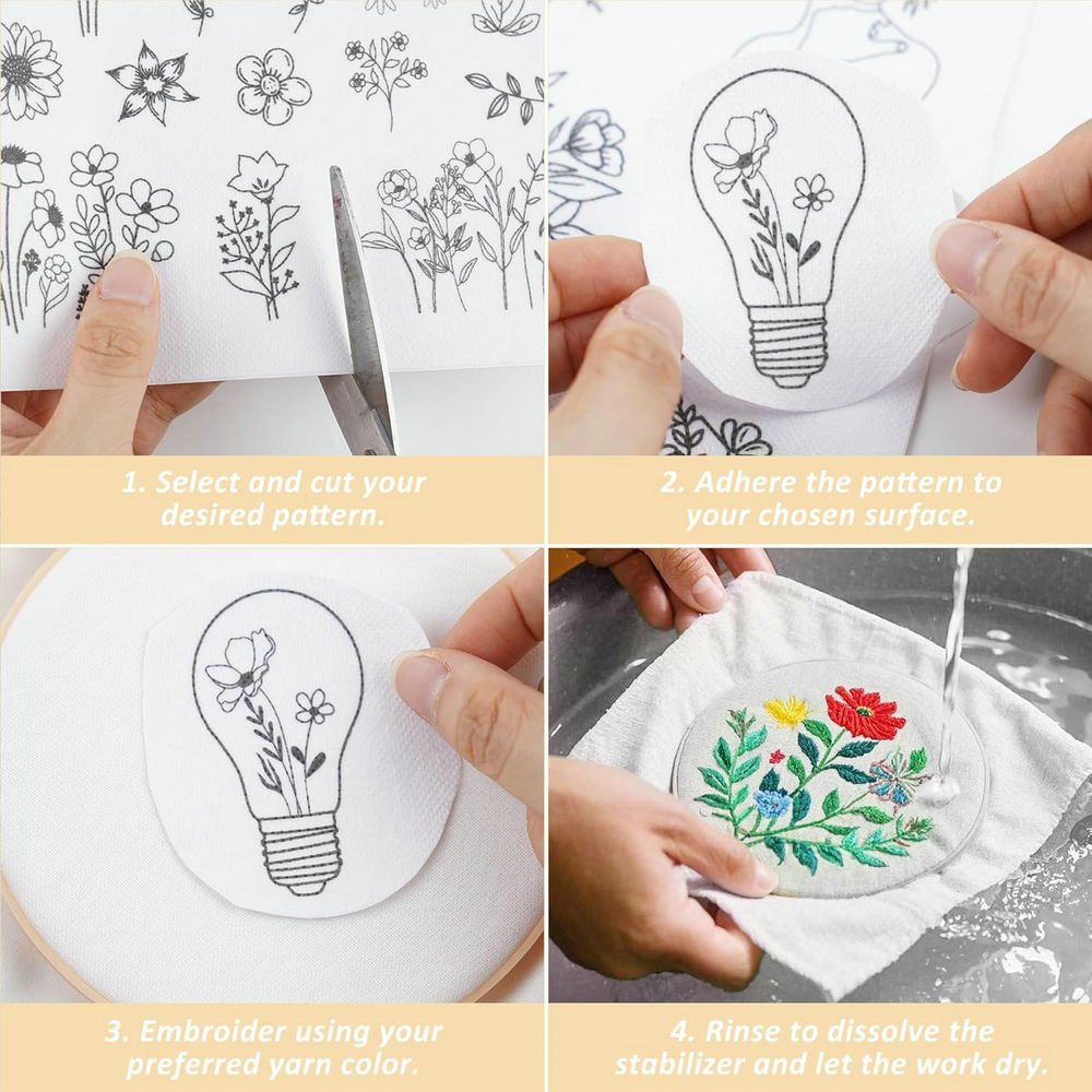 4-листые водорастворимые узоры – обзор и цена Embroidery Meaning
